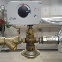 Montaža in priklop pogona ventila za sanitarno toplo vodo - STV